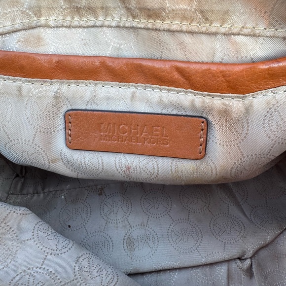 Michael Kors Tan Monogram Handbag - Picture 5 of 5
